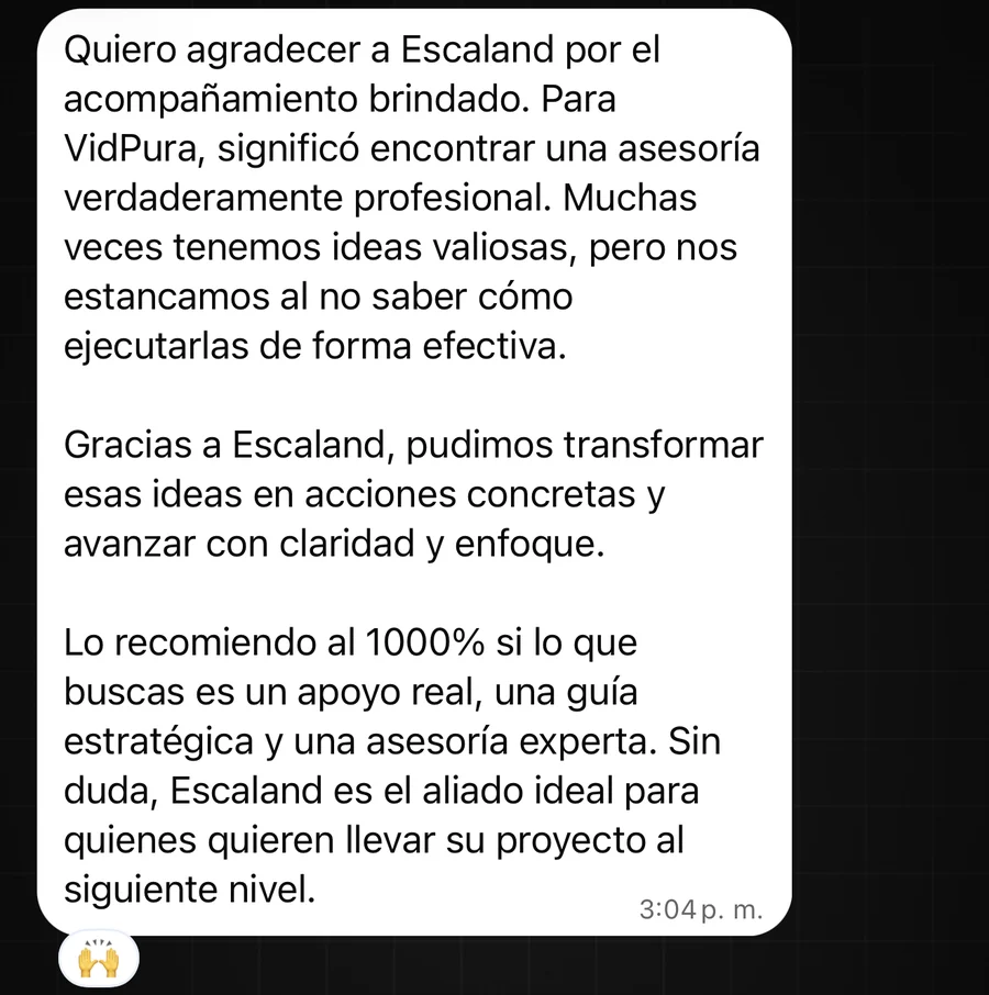 Cristian Ramírez, de VidPura, agradece el acompañamiento