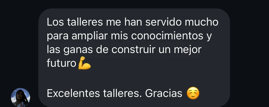 Mensaje real de un fundador después de una sesión