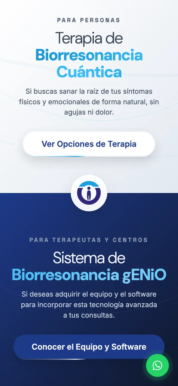 Web de gENiO Sapiens en celular